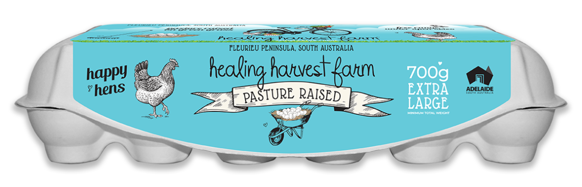 Healing Harvest Farm Pasture Raised Free Range Egg Carton